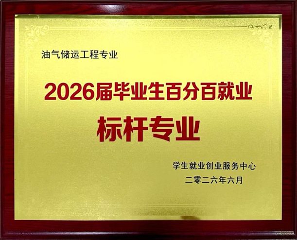 就业率100%！石油化工学院油气储运工程专业2022级本科生实现“满堂红”八连冠